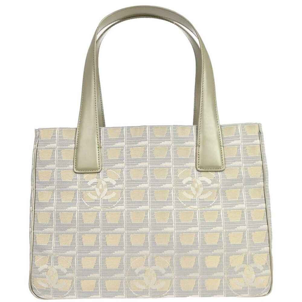 Chanel Travel Line Nylon Gold Nylon Tote Bag Bag